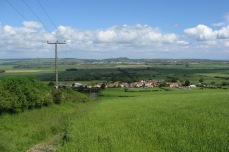 The village of Flixton, with the flat land of Flixton Carr beyond